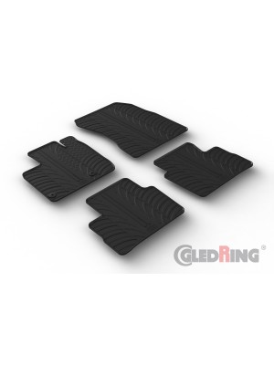 Original Gledring Passform Fußmatten Gummimatten 4 Tlg.+Fixing - Nissan Qashqai 08.2021->